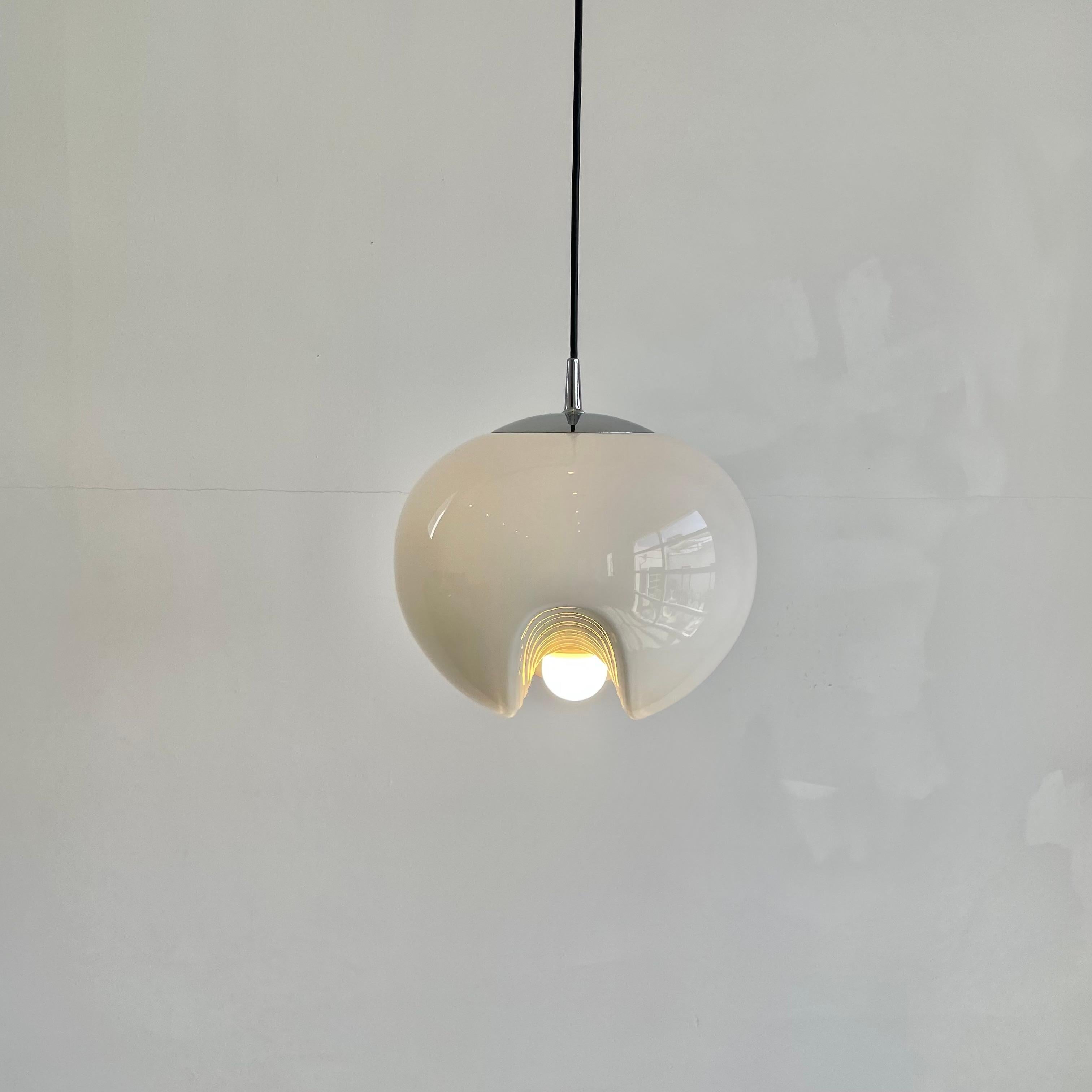 'Wave' Pendant Light by Piell and Putzler, 1960s Germany For Sale 3