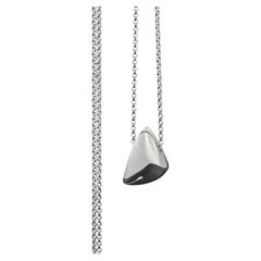 Wave Pendant Necklace in Sterling Silver 925 by Leonie Simpson