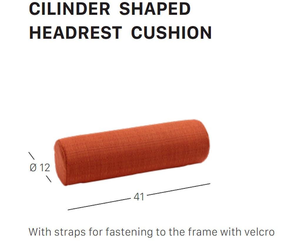 Metal Wave-Shaped 21st Century Orange Terracotta Fabric Armchair Indoor Outdoor For Sale