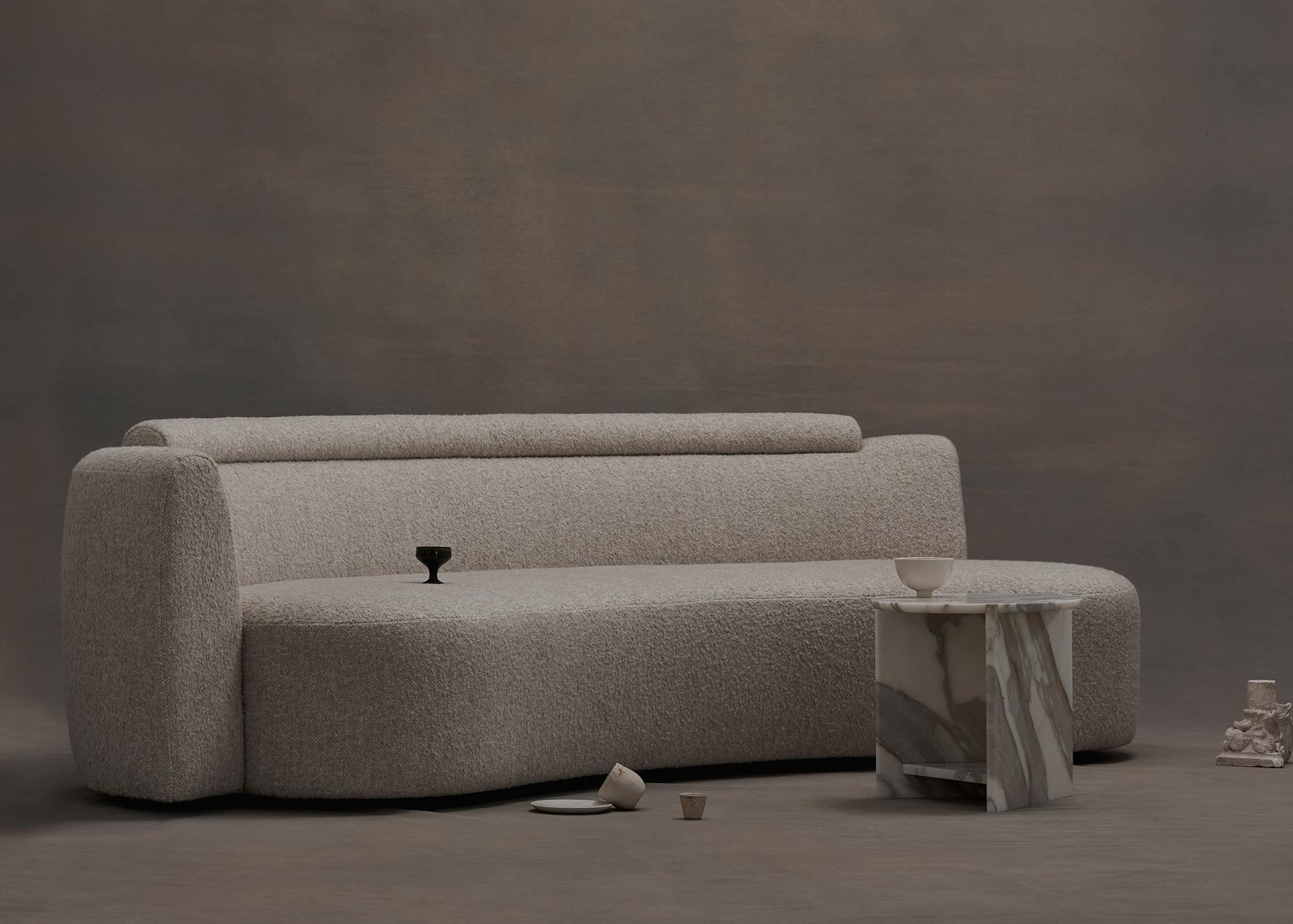 Inspired by rolling waves of the Australian surf that lift you up and swirl around you, the Wave Sofa has been designed as an organic, comfortable shape that evokes a sense of lyricism and play to an interior, whilst still being minimalistic and