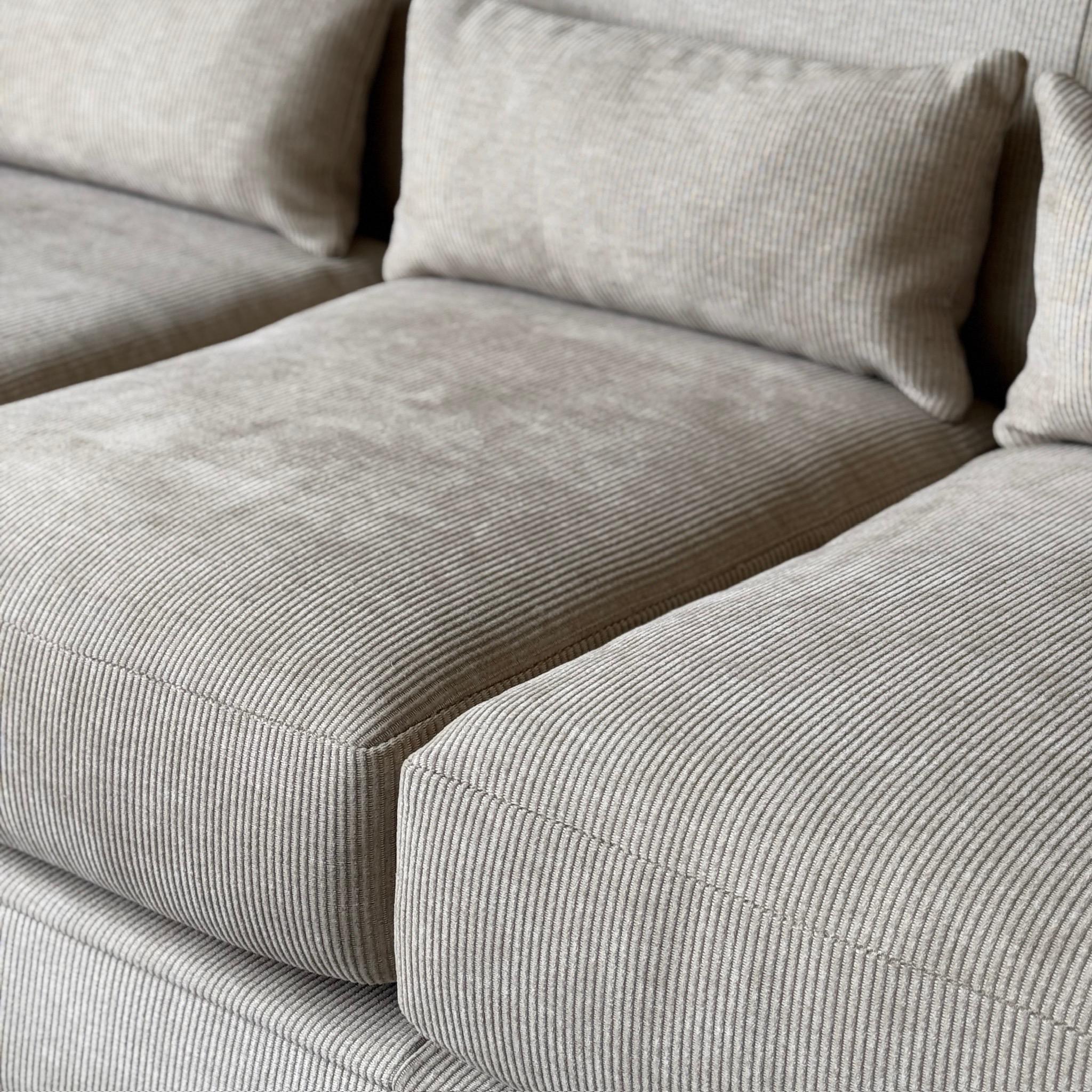 Sofa Wave von Vladimir Kagan für American Leather in Corduroy (amerikanisch) im Angebot