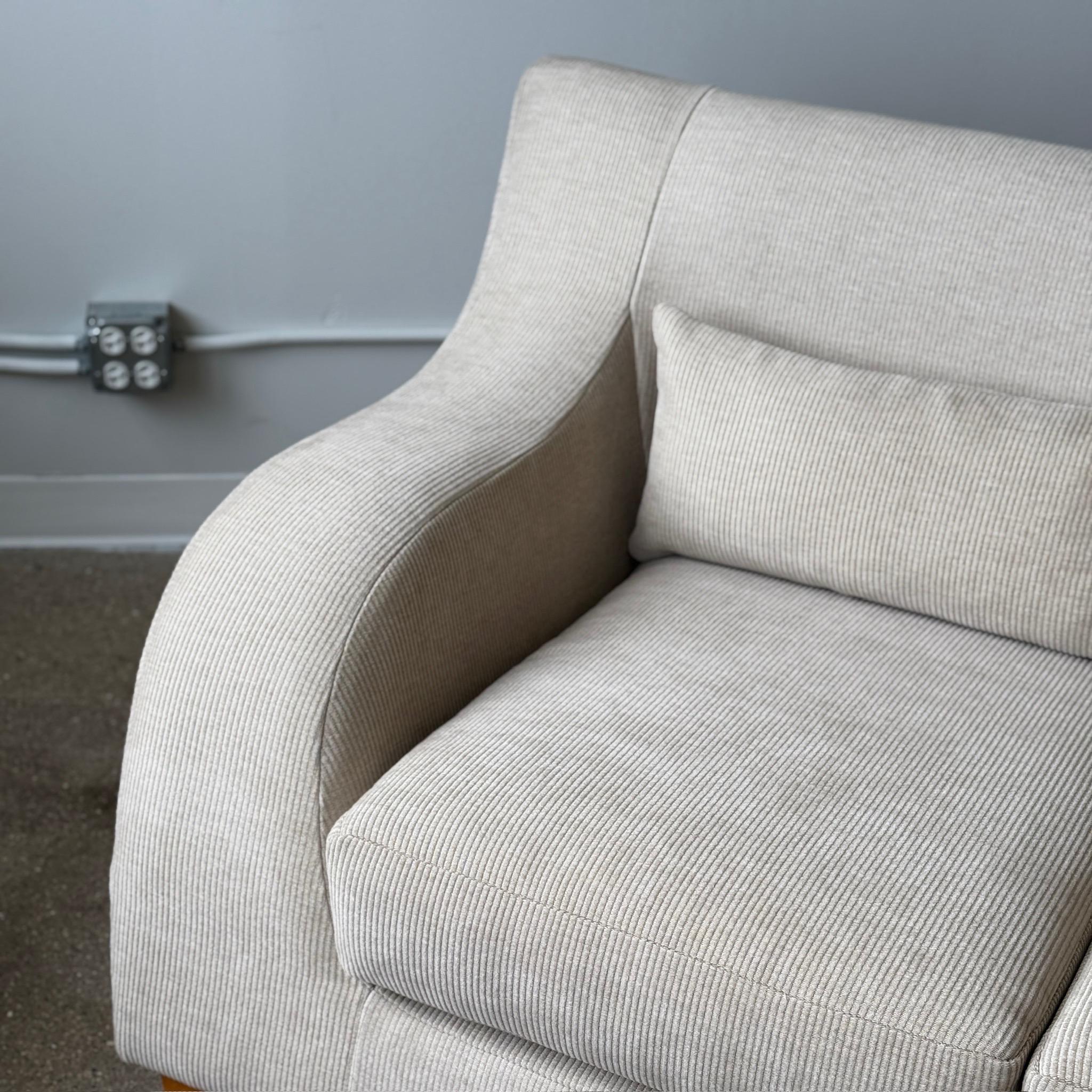 Sofa Wave von Vladimir Kagan für American Leather in Corduroy (21. Jahrhundert und zeitgenössisch) im Angebot