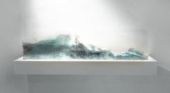 Wave, Sounding Glass Console Interactive Art Design, Printed Glass