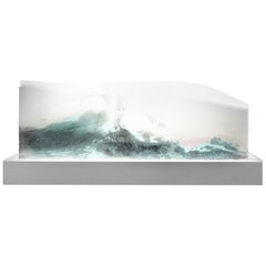 Wave, Sounding Glass Console Interactive Art Design, Printed Glass