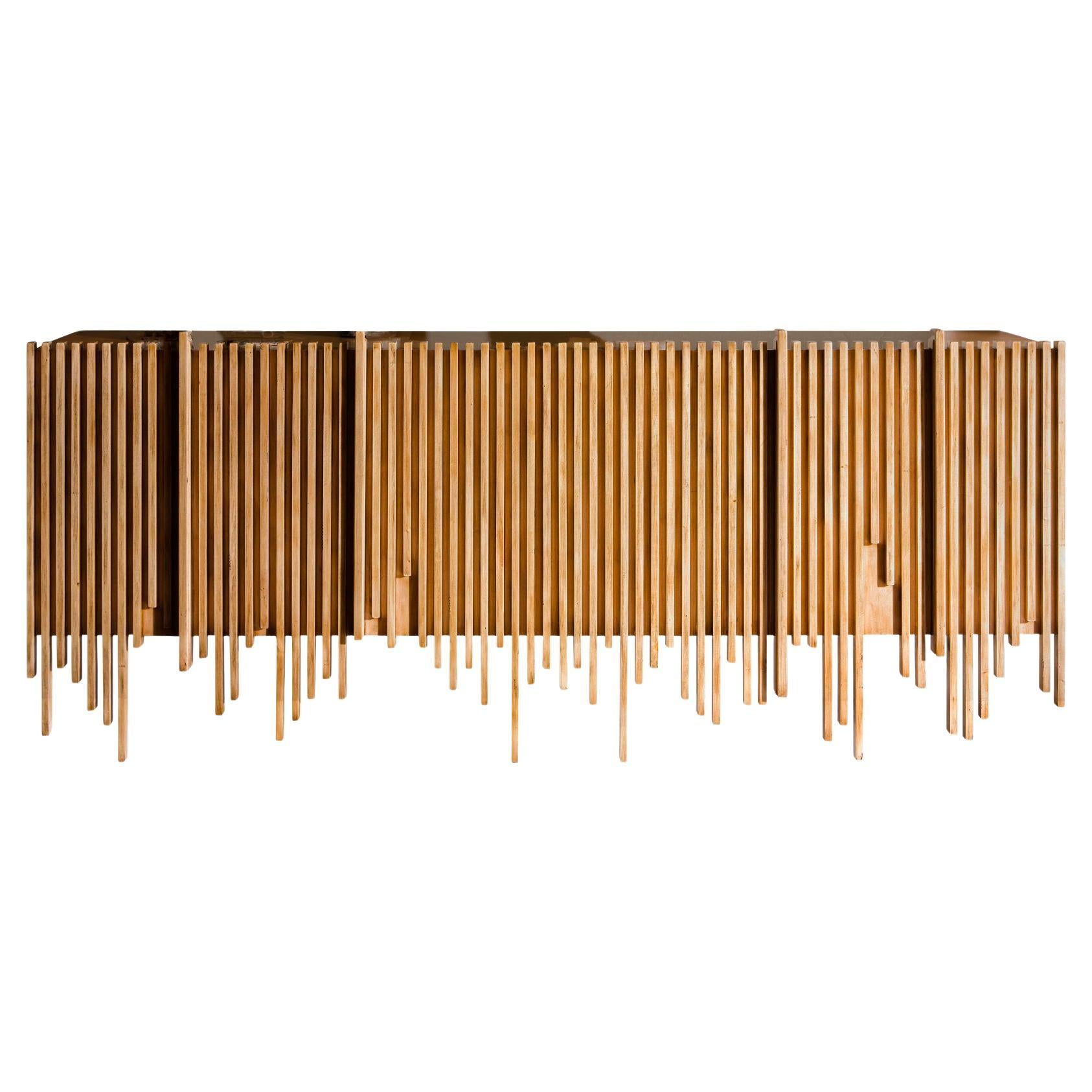 Wave Suspended Sideboard, Four Doors, by Lola Glamour