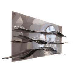Wave Wall Interactive wall sculpture in plexiglass by Raoul Gilioli