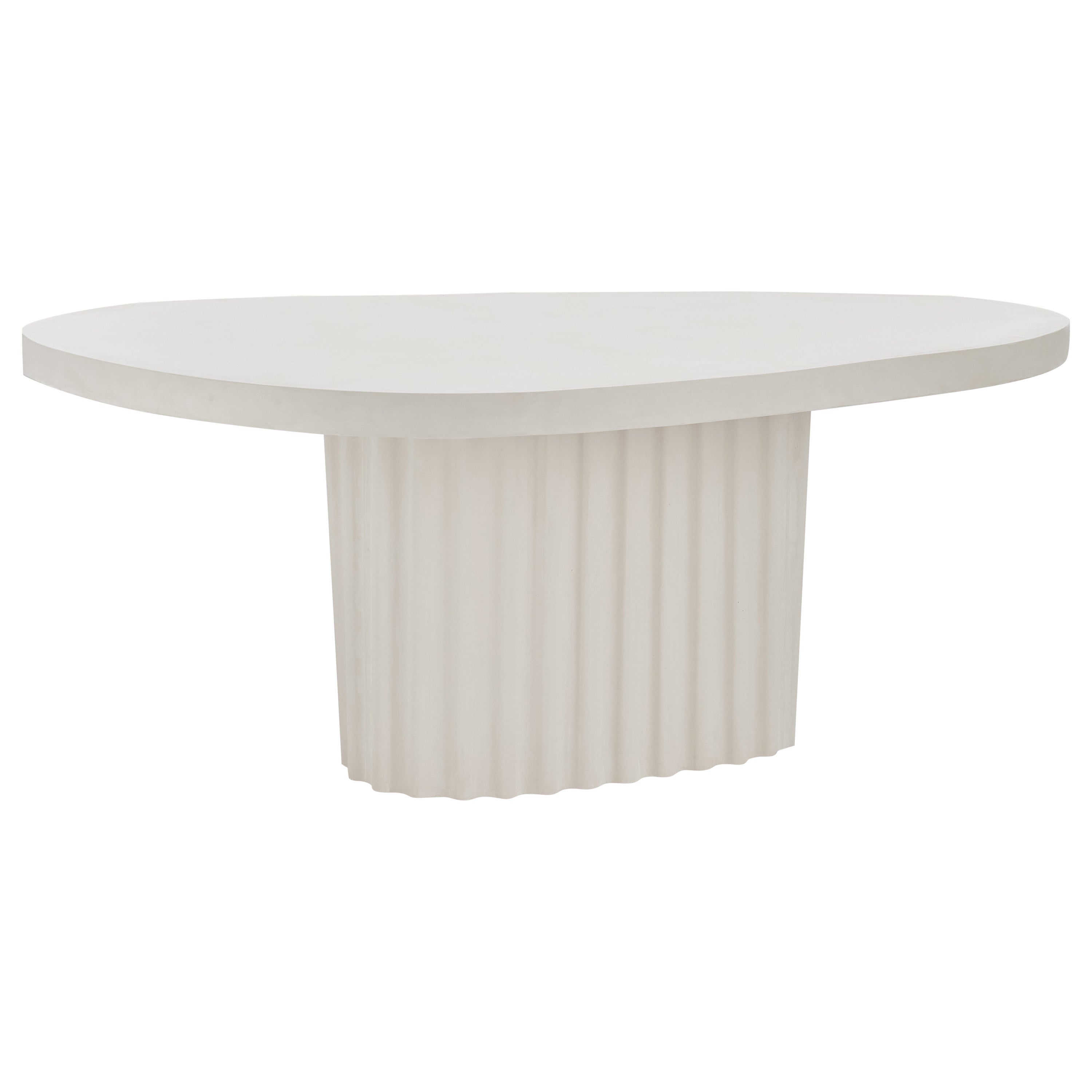 Table asymétrique en forme de vague par Perler