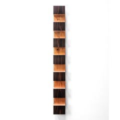 Waveform Carved Square Sculpture by Bradley Duncan Studio