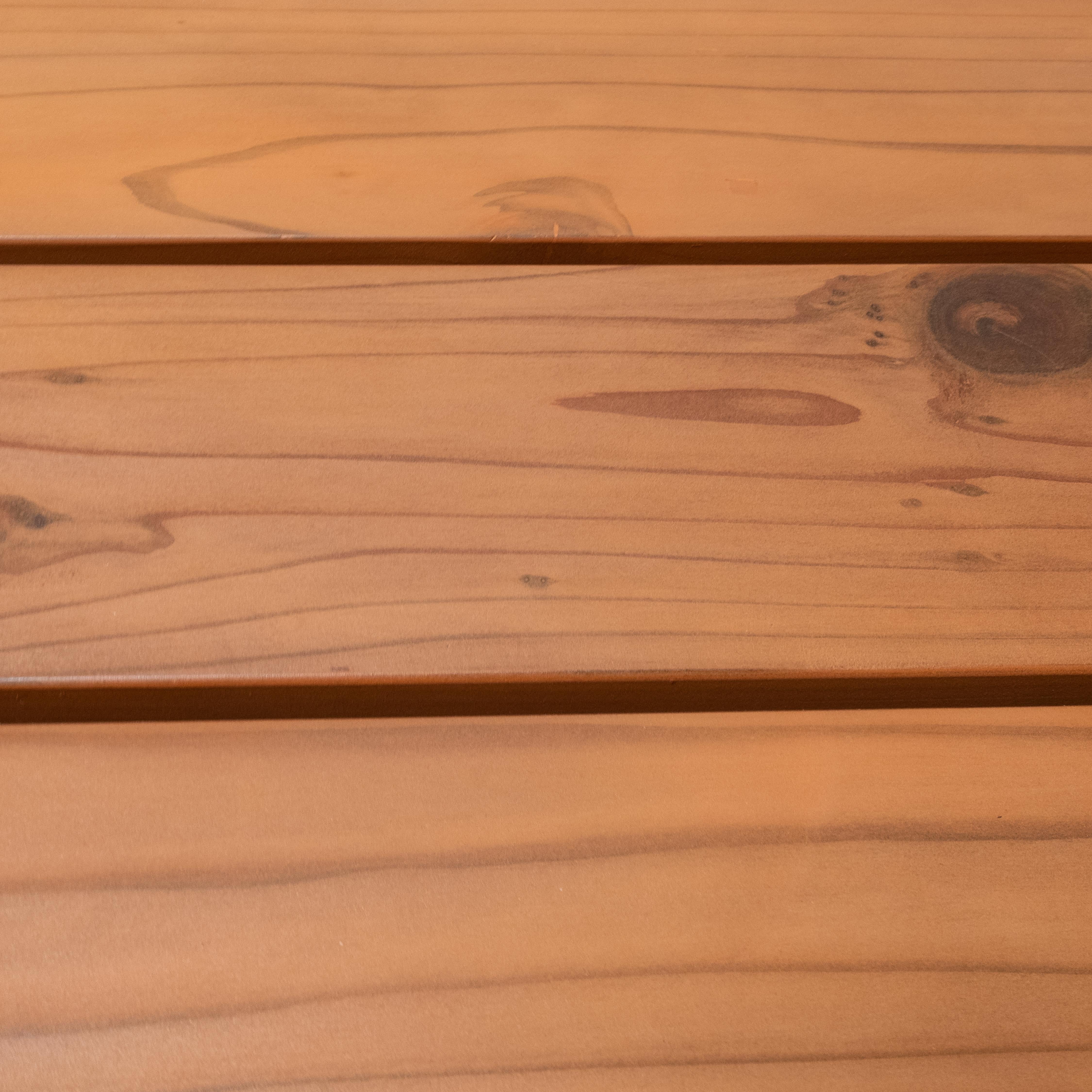 Wood Waveform Minimalist Stacked Bench by Bradley Duncan Studio For Sale