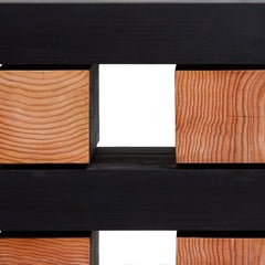 Banc empilé noir minimaliste Waveform par Bradley Duncan Studio