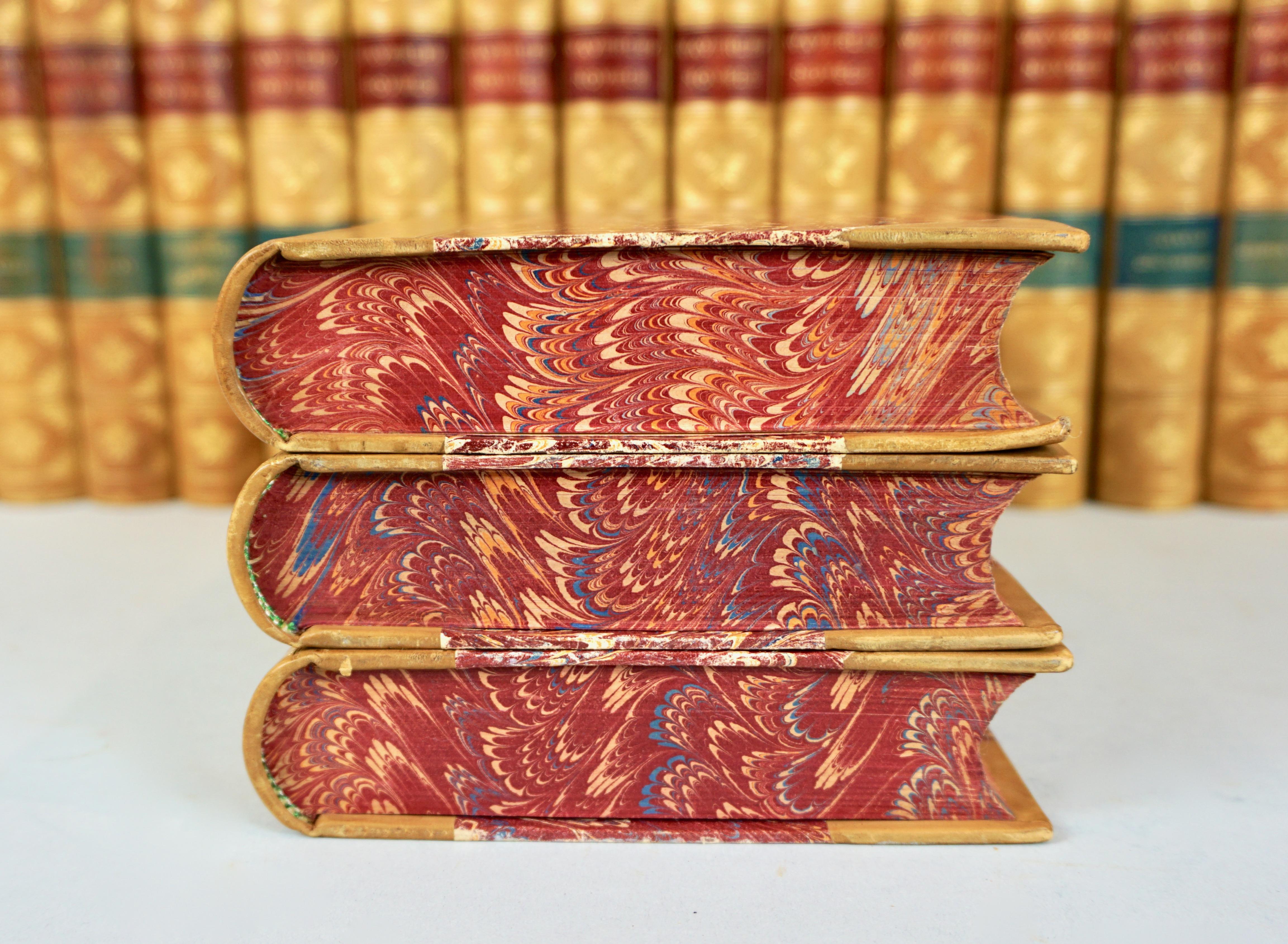 Waverly Novels 'The Works of Sir Walter Scott' in 25 Volumes Bound in Leather 4