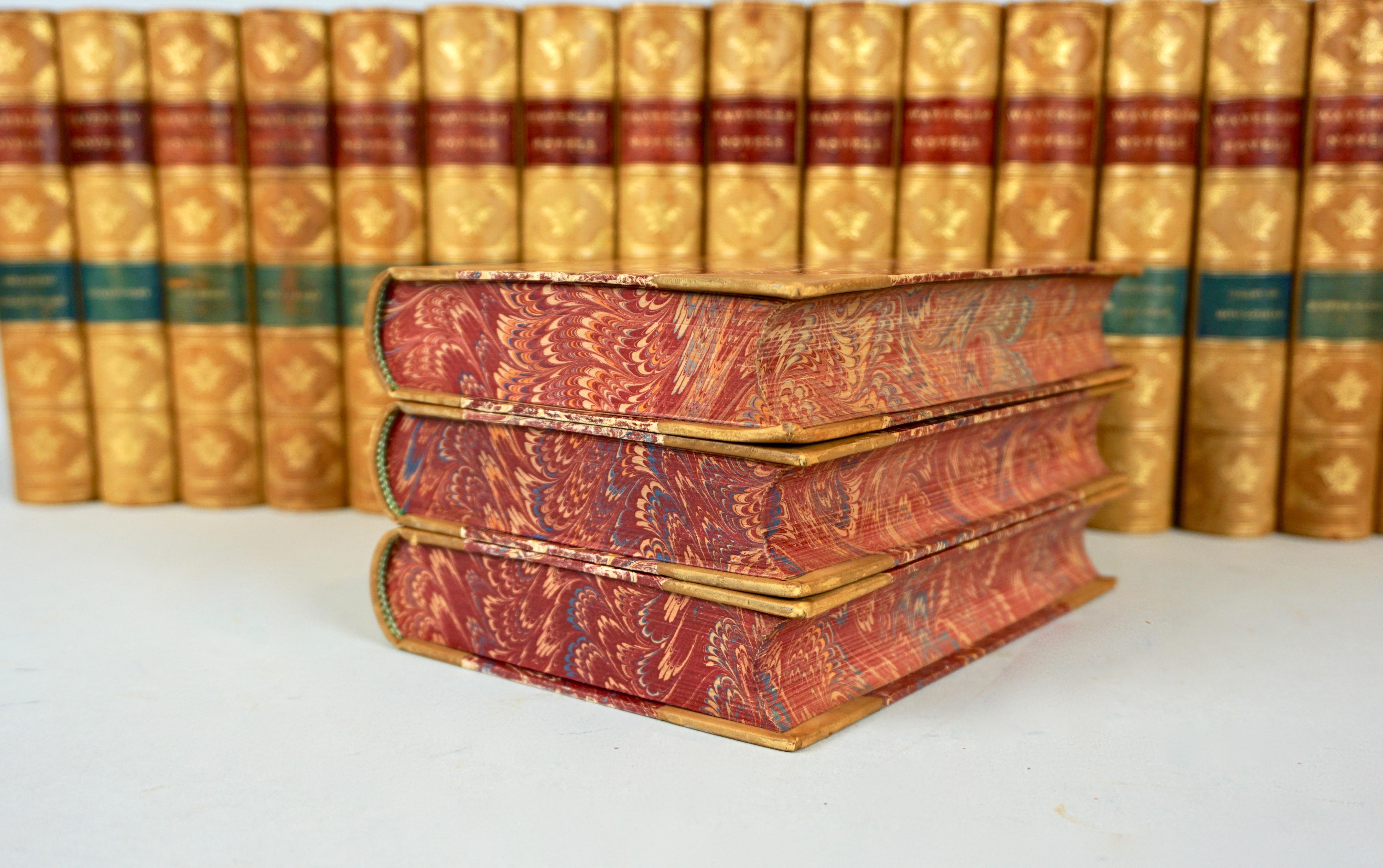 Waverly Novels 'The Works of Sir Walter Scott' in 25 Volumes Bound in Leather 2