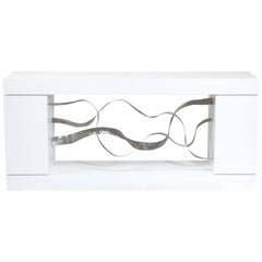 "Waves" Console, Sculpture, Cabinet by Jacques Jarrige