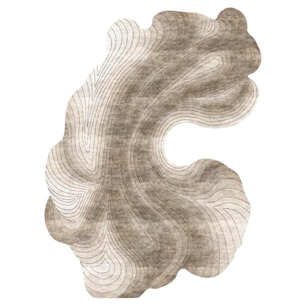 WAVES – Custom Handmade Rug by Rugs and Co. For Sale at 1stDibs