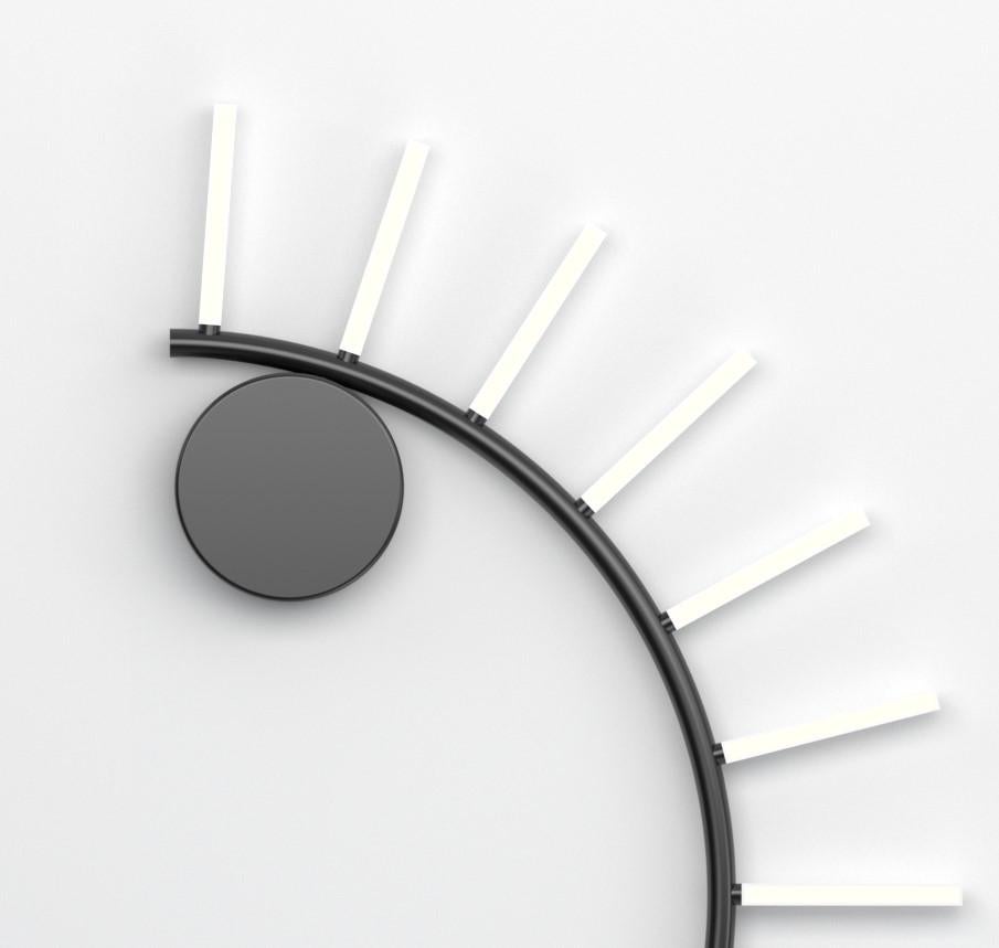 Postmoderno Applique da parete Waves Half Circle di Atelier A Light in vendita