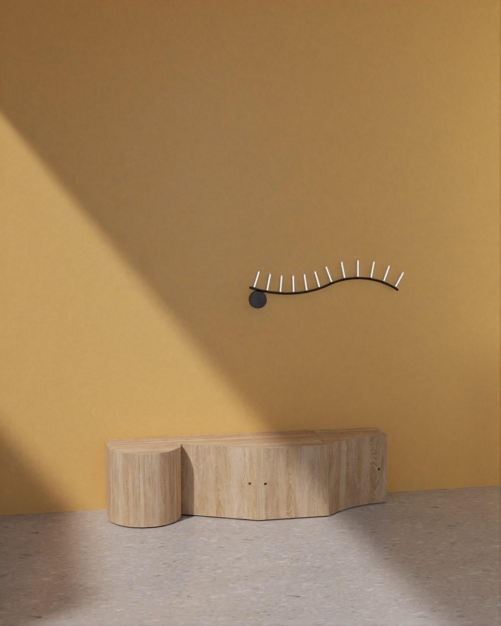 XXI secolo e contemporaneo Applique da parete Waves Half Circle di Atelier A Light in vendita