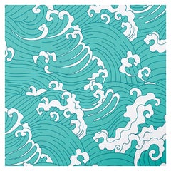 Waves Hellblaues Paneel