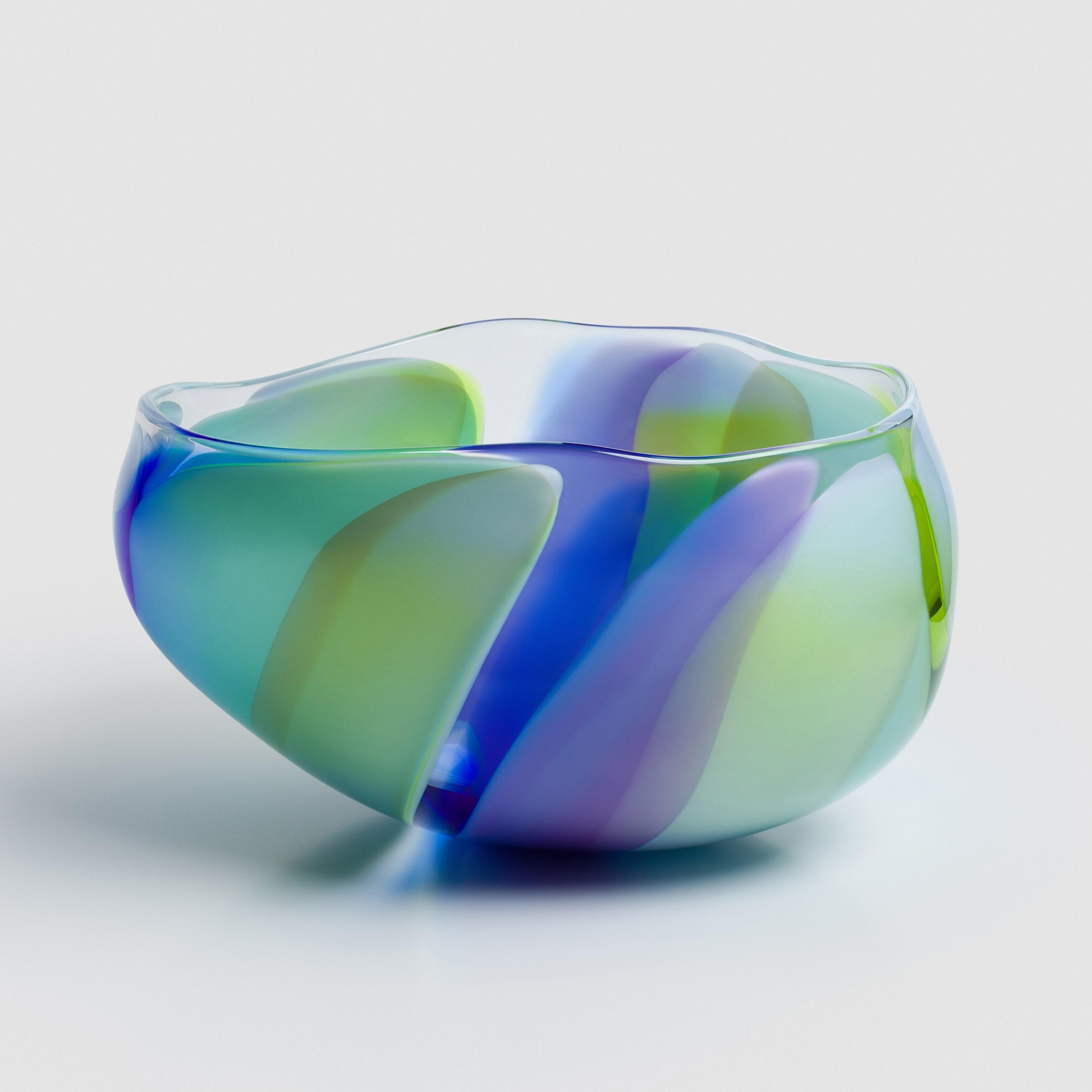 'Waves No 654' is a handblown glass bowl by the British artist, Neil Wilkin.

'Waves' is a collection of beautifully crafted, unique glass bowls and centrepieces by the British artist Neil Wilkin. Taking a painterly approach, Neil Wilkin merges his