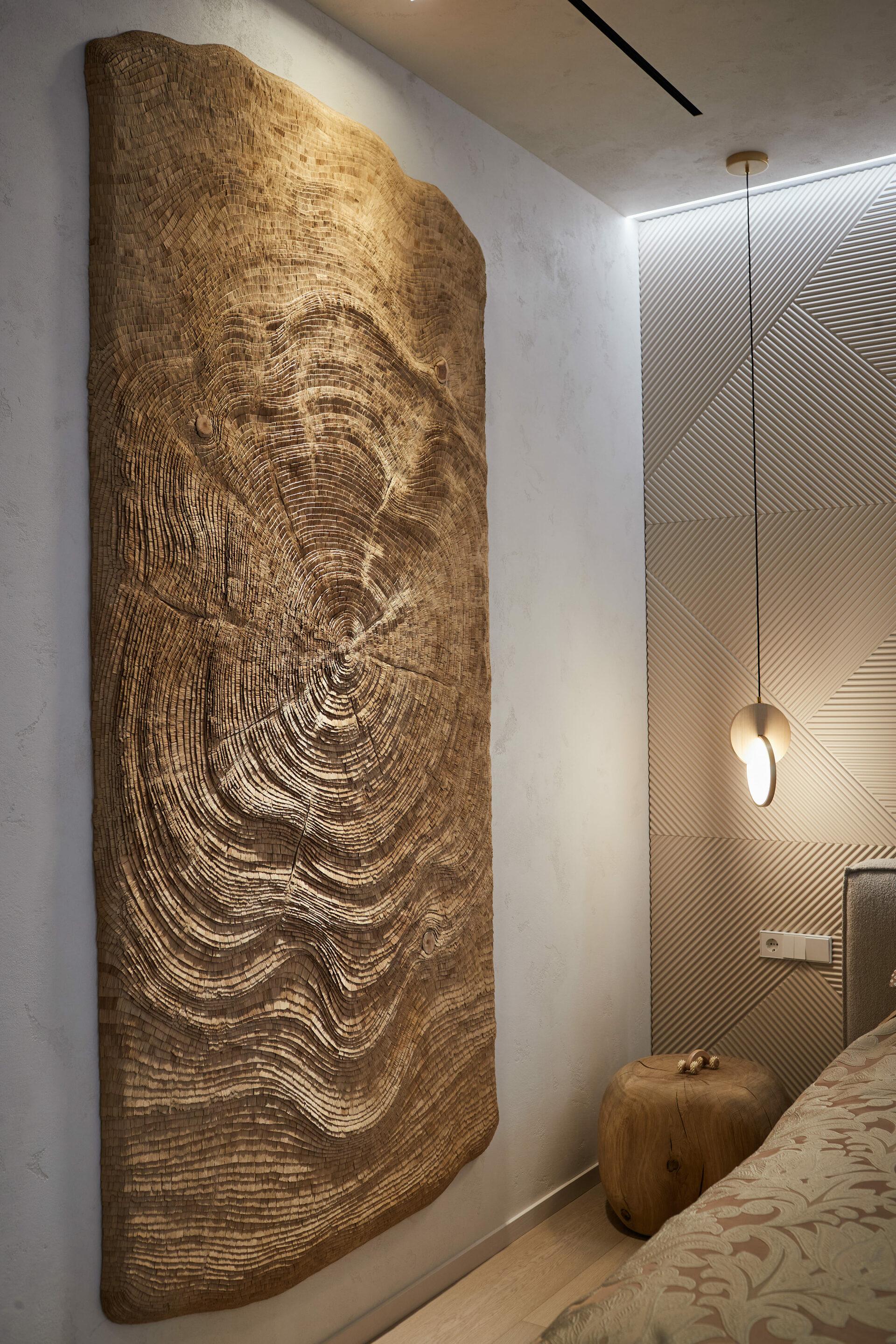 Waves Of Ages Wall Decoration by TOR-Design
Dimensions: W 118 x H 243 cm.
Materials: Oak and birch plywood.

Our family-owned company, Tor Design, was founded by Dmitrii Solodchenko in 1990. From the very beginning, we embarked on a captivating