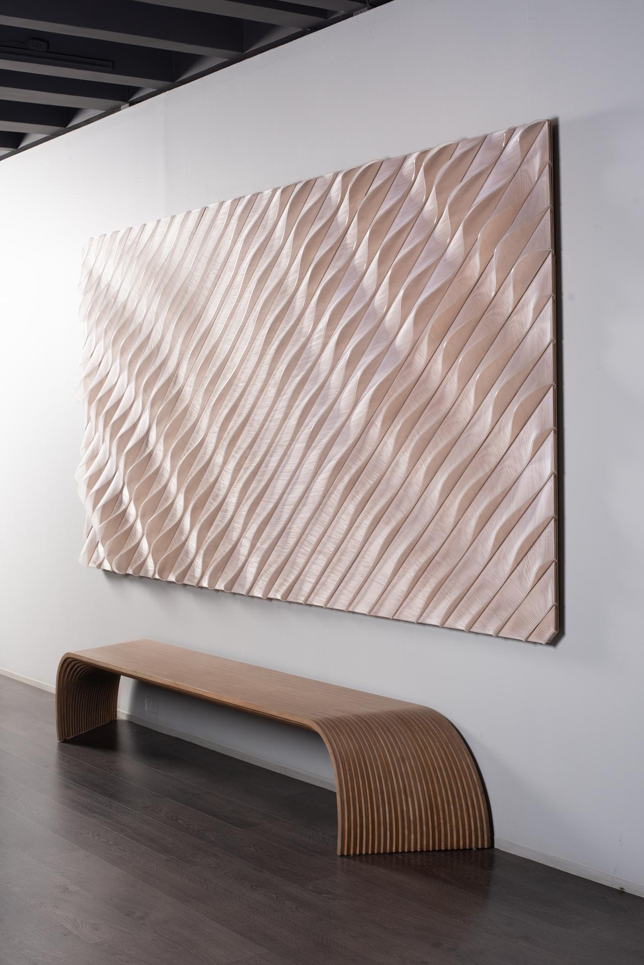 Olas de hilos de Piegatto Una escultura textil contemporánea en Nuevo estado para la venta en Guatemala, GU