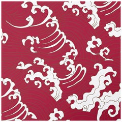 Wellen Rotes Paneel