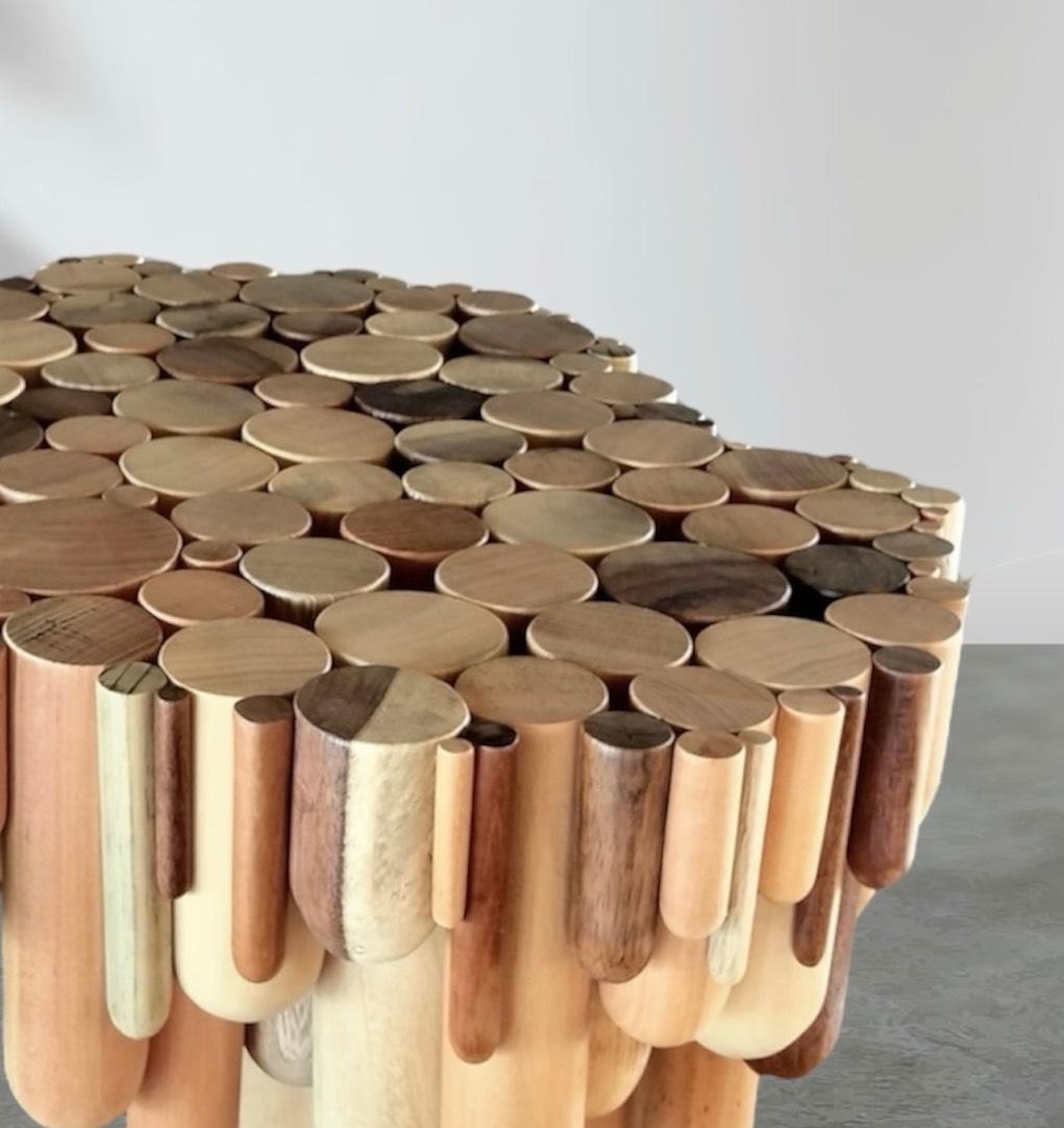 Mexican The Wave Side Table. From the Waves Collection For Sale