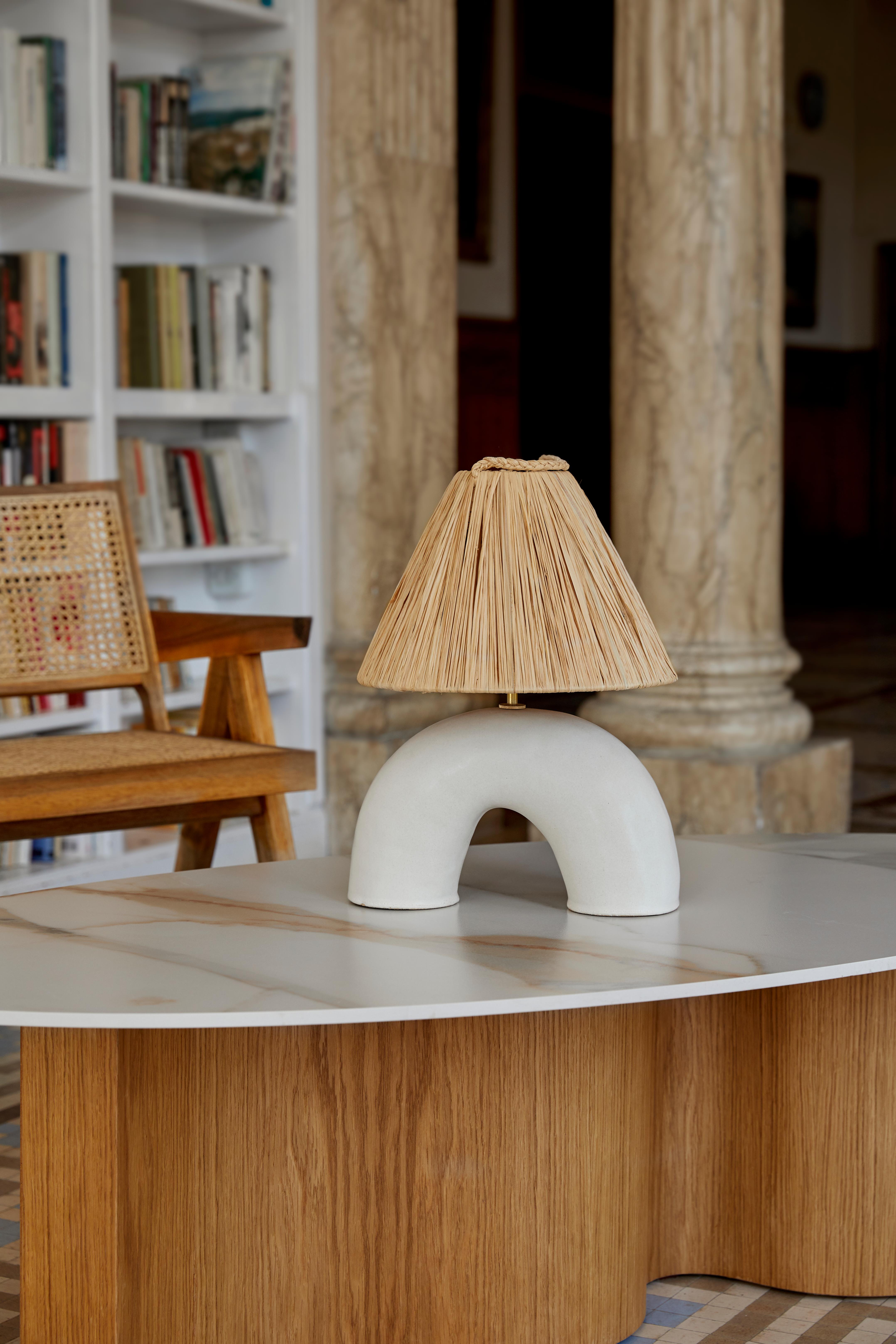 XXIe siècle et contemporain Table basse WaveWoo avec plateau en pierre en vente
