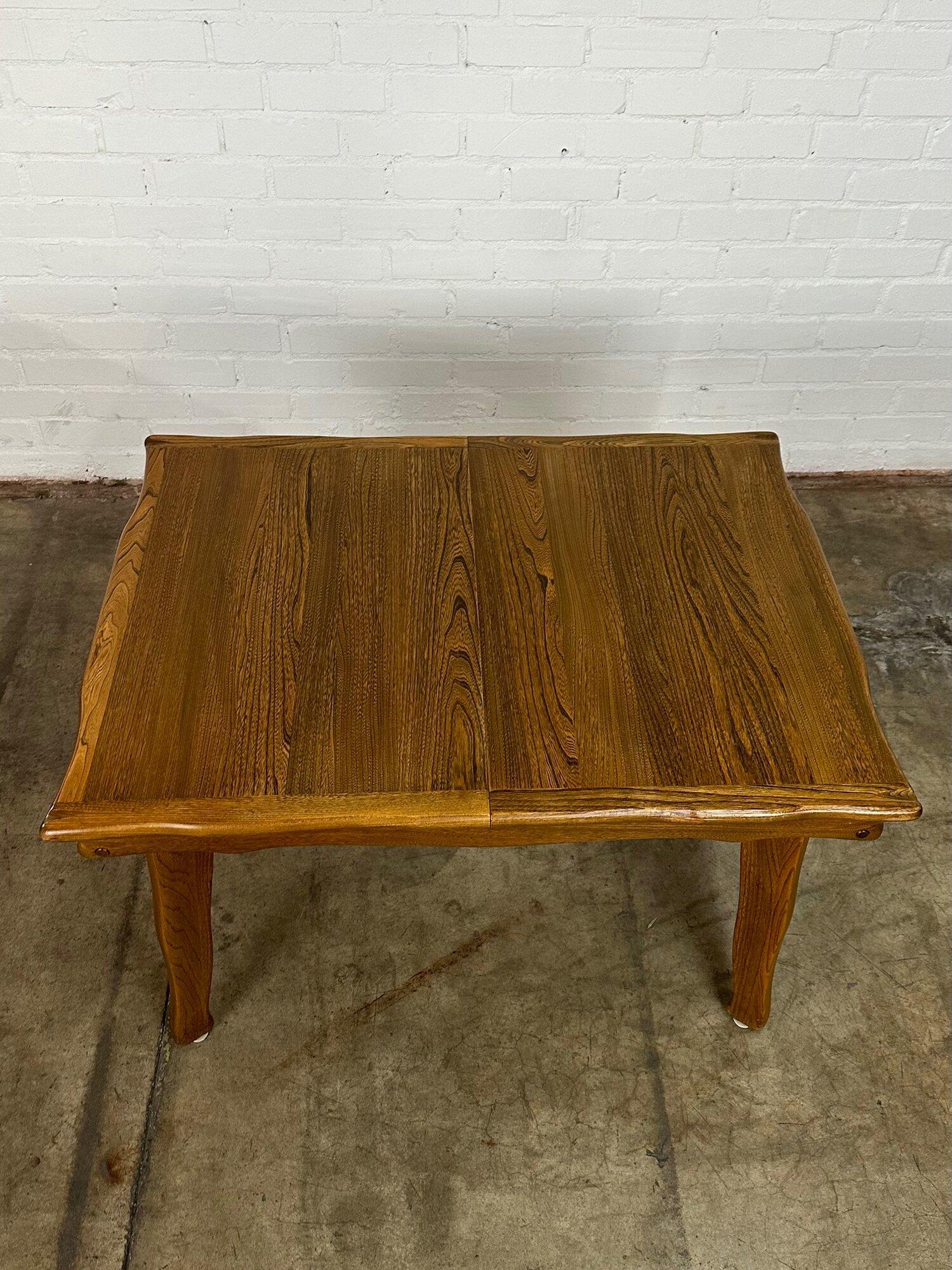 Mid-20th Century Wavy French country style dining table For Sale