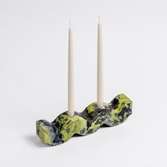 Wavy gemstone candelabra – Serpentine