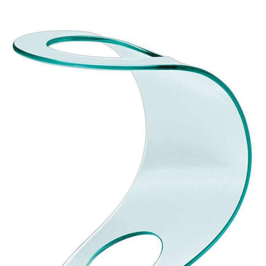 Porte-parapluies en verre ondulé avec structure en verre ondulé
verre et fer