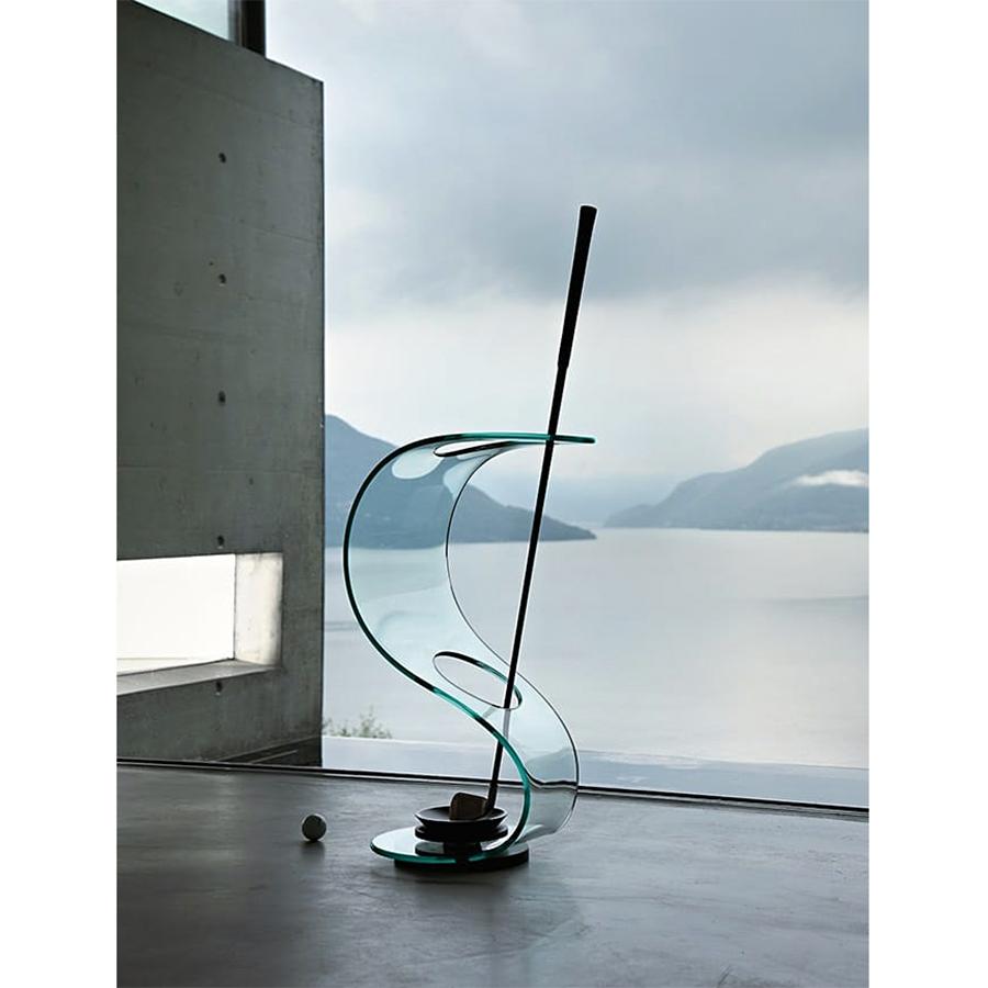 Stand Umbrella en verre ondulé en vente 1