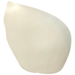 Wavy Half Moon Fine Ceramic Tray, Italy Contemporary