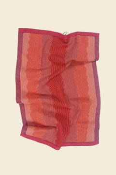 Wavy Kitchen Towel in Red (set of 2)