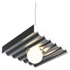 Wavy Pendant Light from Cadenza, silver, Made to order