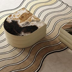 Wavy Rug Desert Hand Tufted Carpet