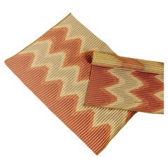 Wavy Table Mat in Brown/Red (set of 2)