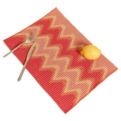 Wavy Table Mat in Red (set of 2)