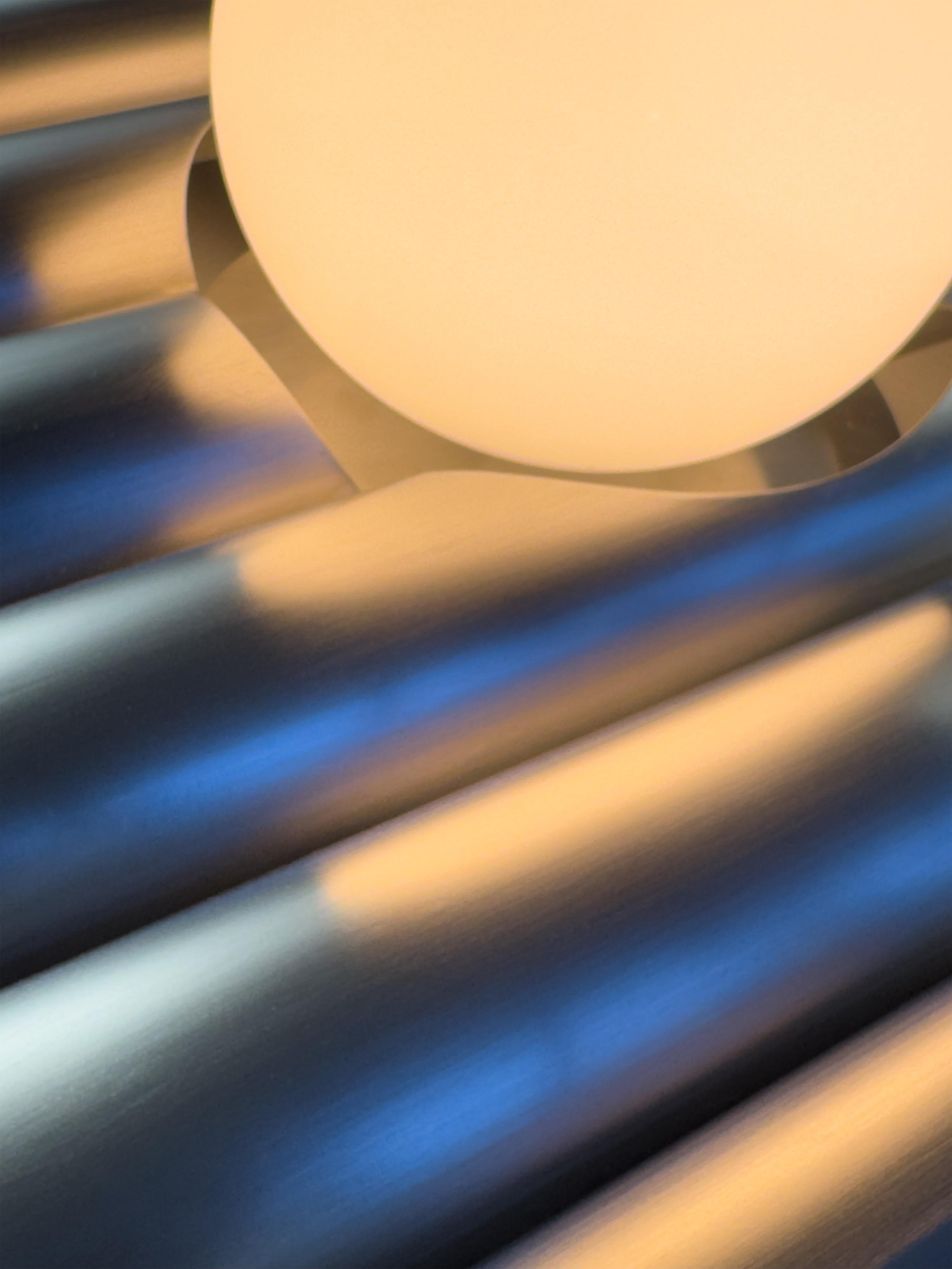Powder-Coated Wavy Wall Sconce from Cadenza, CUSTOM Finish, Made to order For Sale