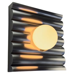 Wavy Wall Sconce from Cadenza, Stainless Steel, By Cadenza