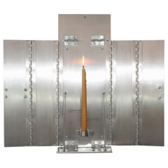 Wax Clock Sculptural Wall Candle Holder