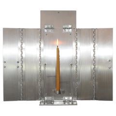 Wax Clock Sculptural Wall Candle Holder