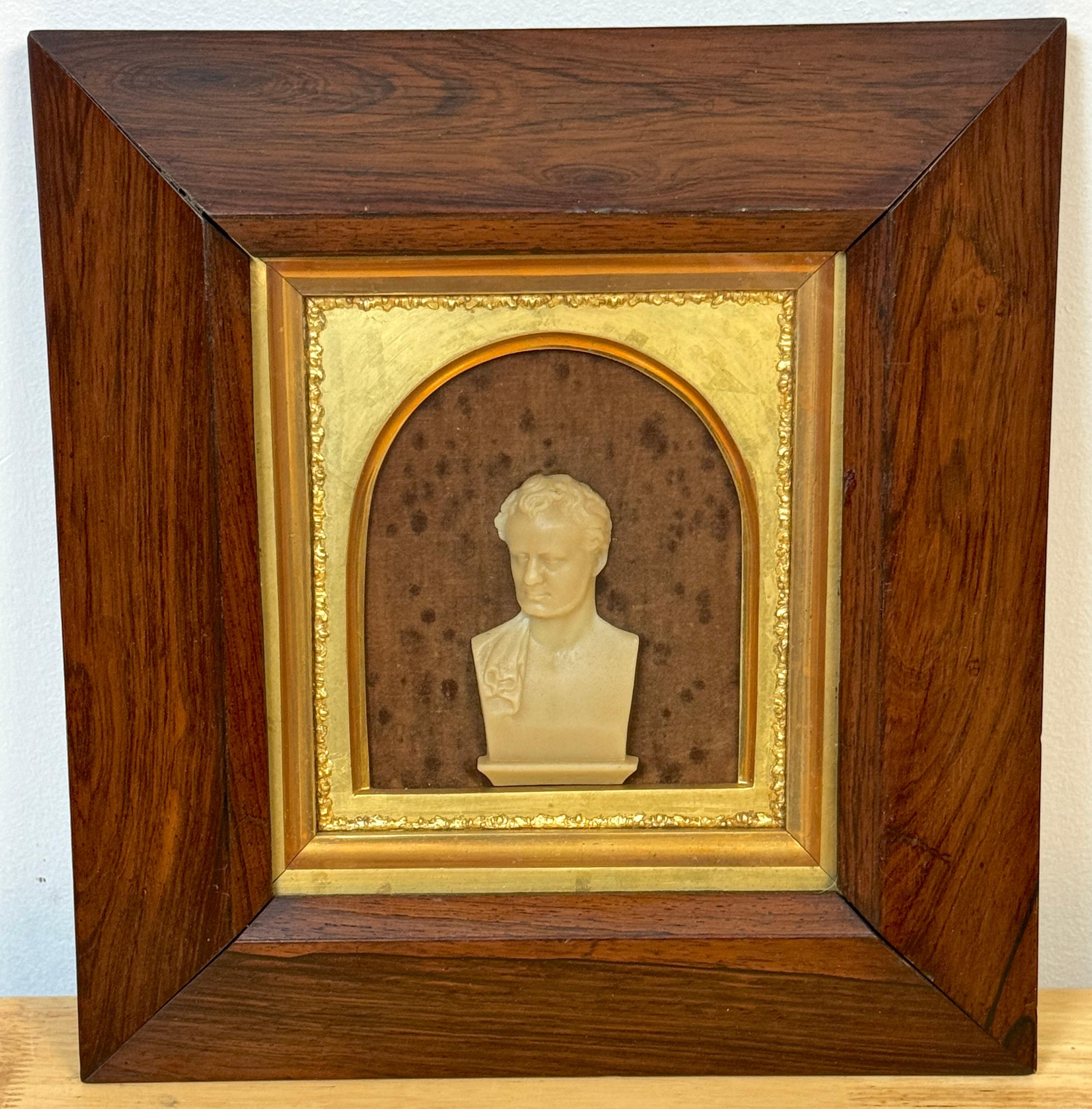 Retrato en cera de William Motherwell, poeta escocés (1797-1835) por John Fillans 
John Fillans (escocés, 1817-1867) 

Un busto-retrato de cera digno de museo de William Motherwell (1797-1835), el estimado poeta escocés, realizado por John Fillans