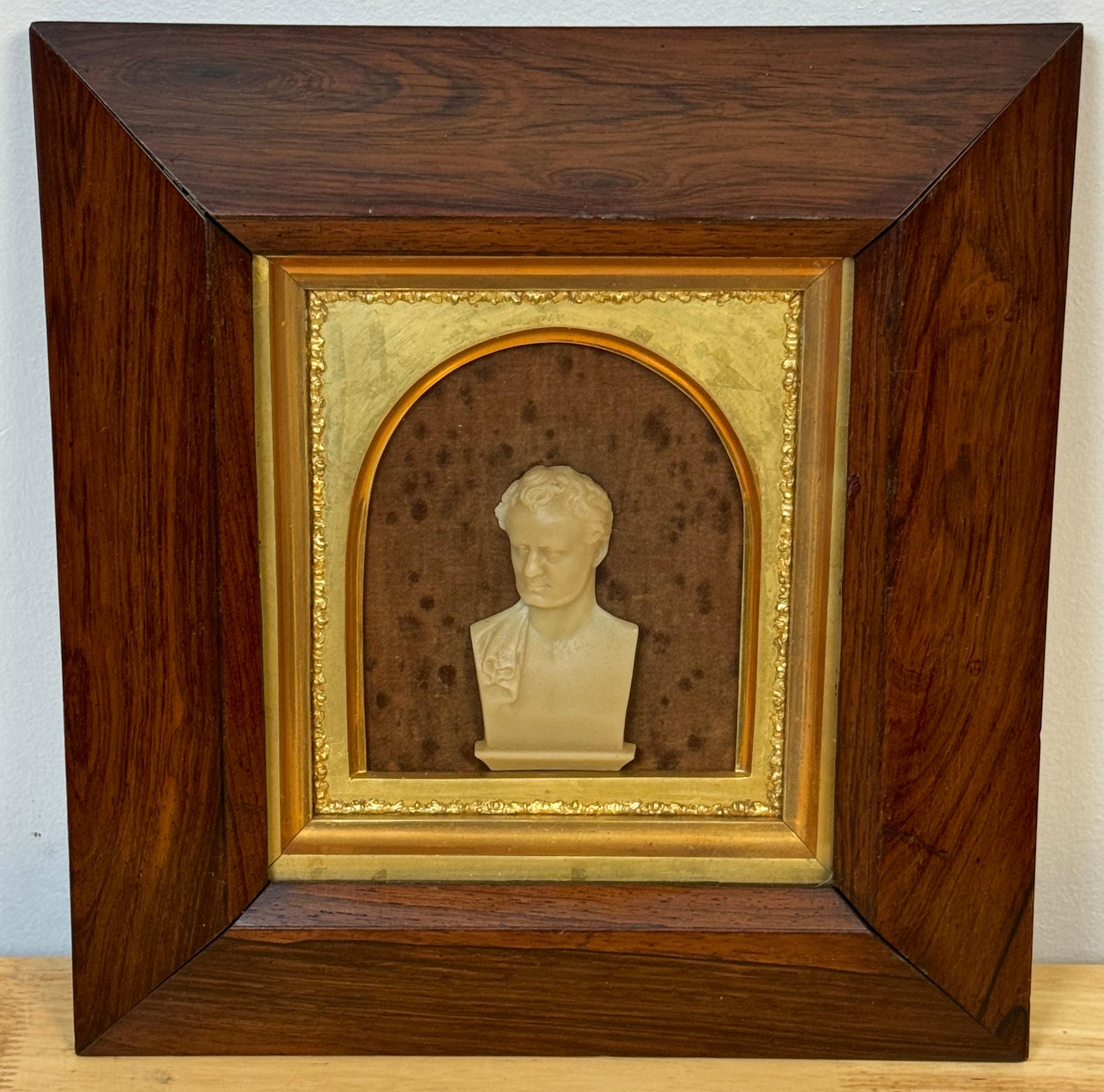 Retrato en cera de William Motherwell, poeta escocés (1797-1835) por John Fillans en Bueno estado para la venta en West Palm Beach, FL