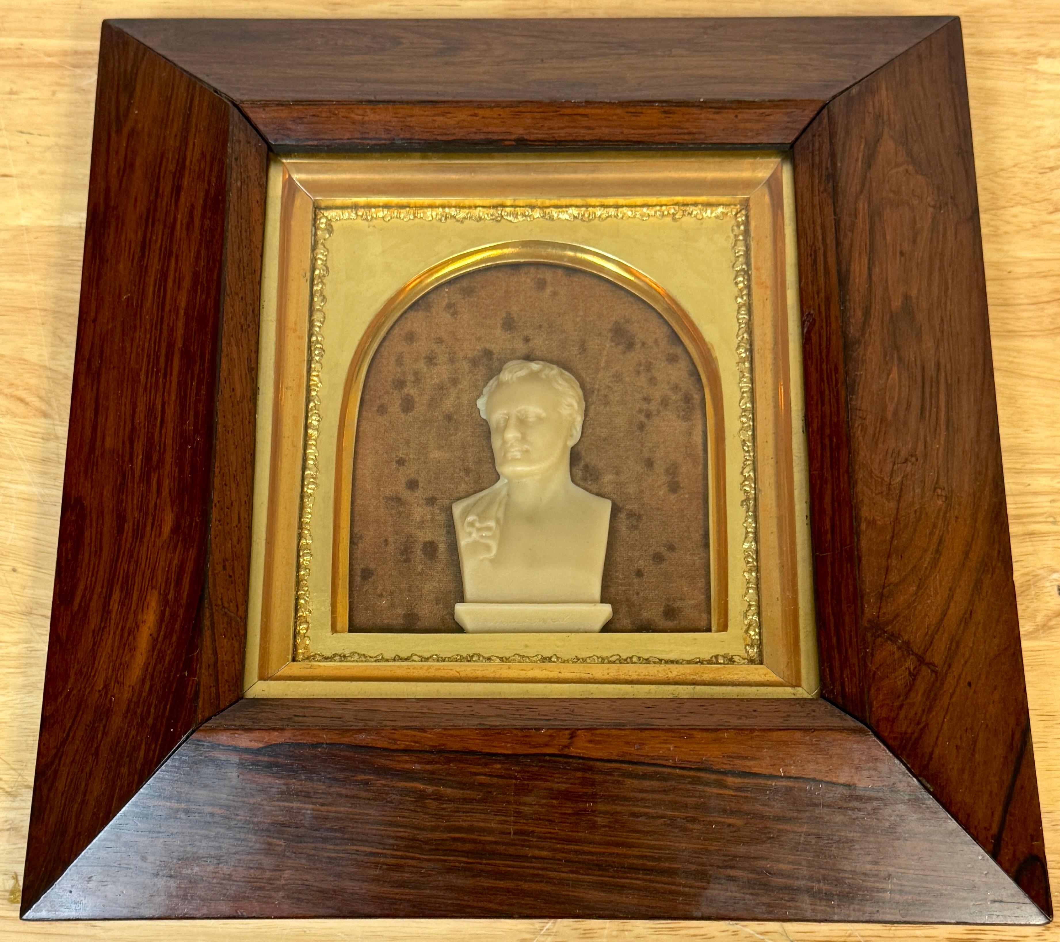 Retrato en cera de William Motherwell, poeta escocés (1797-1835) por John Fillans Vidrio en venta