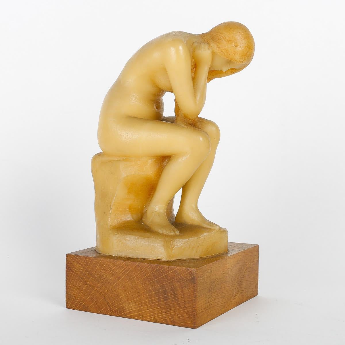 Modern Wax Sculpture by Hervé Vernhes, 20th Century. For Sale