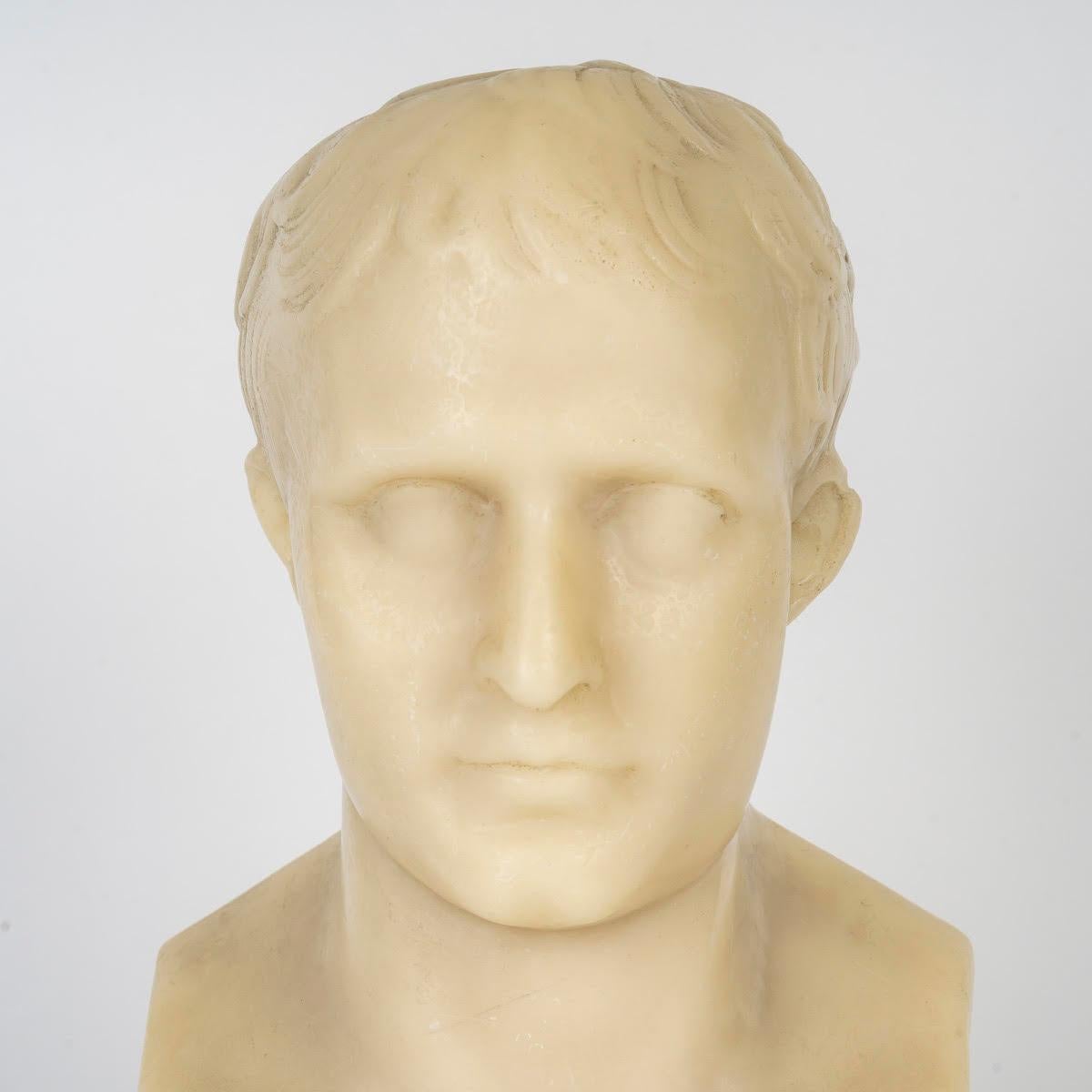 Scultura in cera di un busto di uomo, XX secolo.

Scultura in cera di un busto di uomo, XX secolo, su una base di legno.
Altezza: 30 cm. L: 16 cm. D: 15 cm.