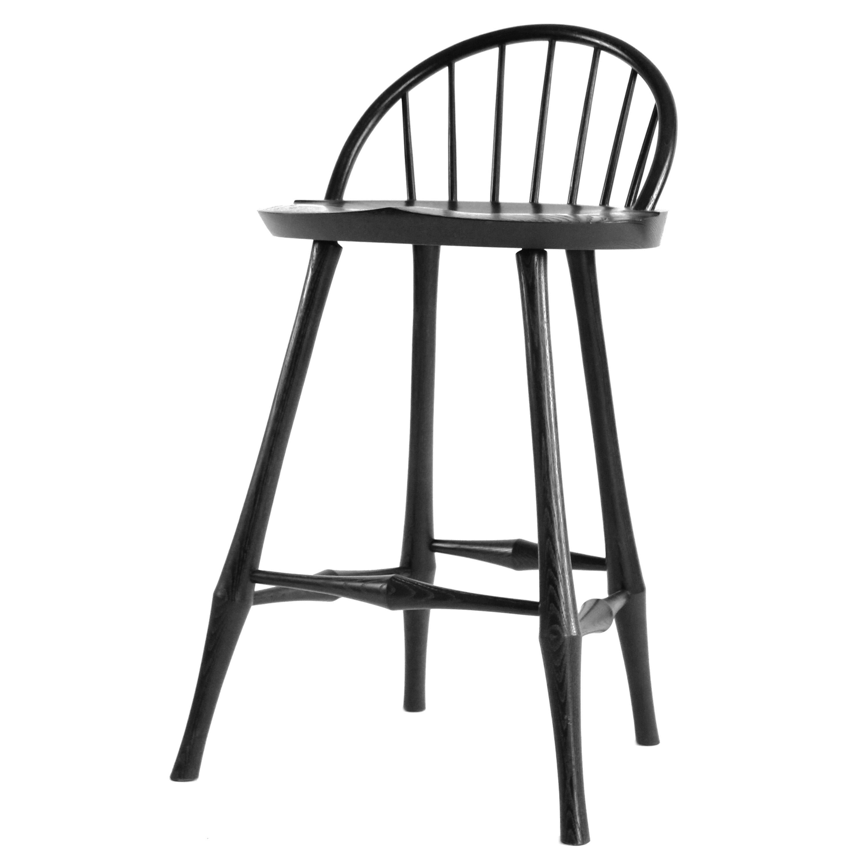 Wayland Half-Bow Counter or Windsor Stool For Sale