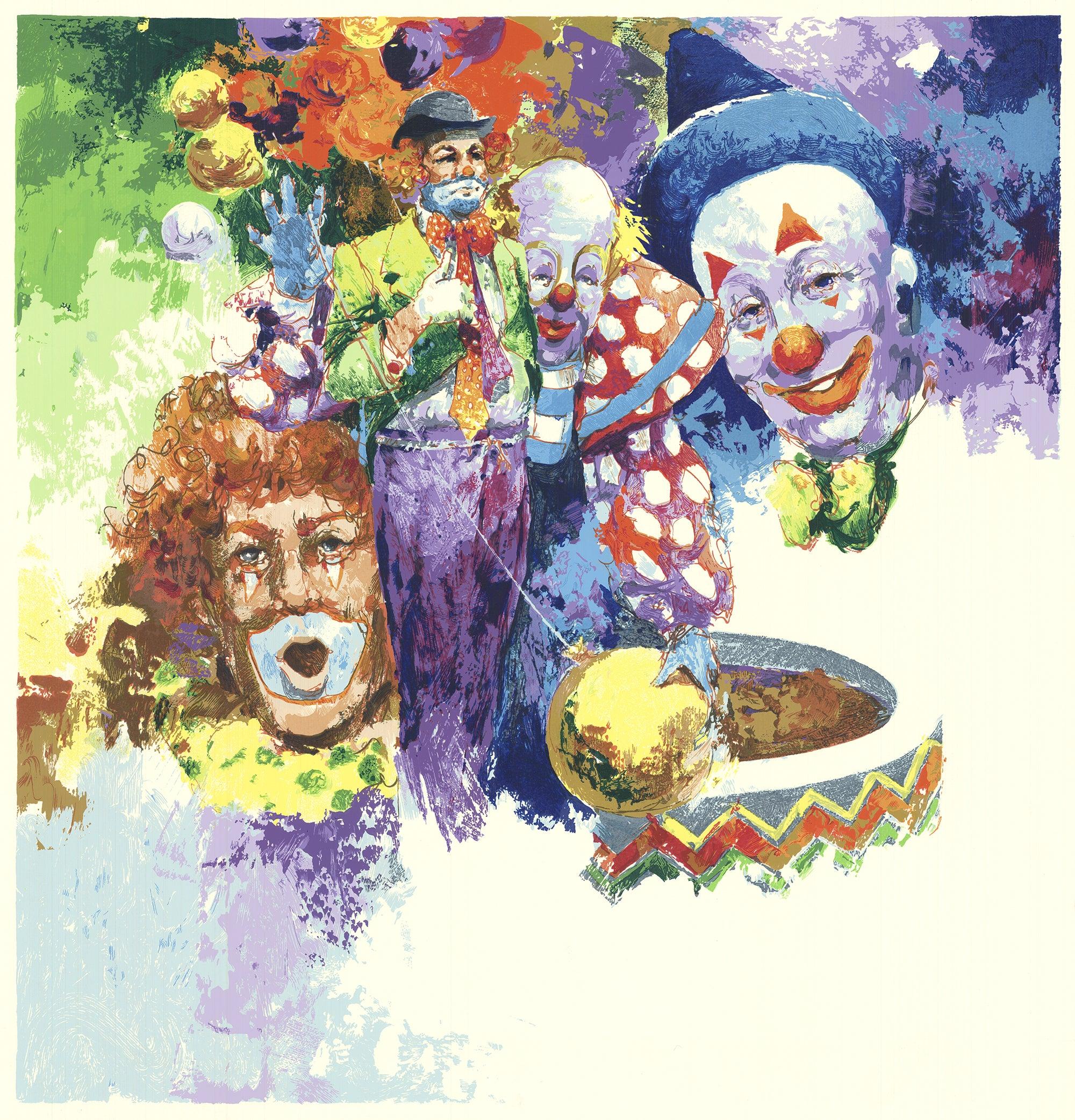 Clowns, Clowns, Clowns - Print by Wayland Moore