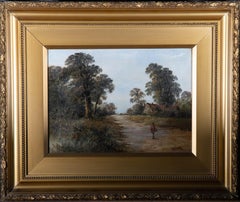 Wayland - Early 20th Century Oil, A Rural Stroll