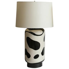 Waylande Gregory Black and White Lava Large Chuby Lamp